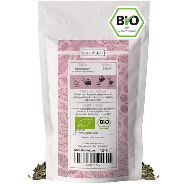 Thumbnail 6 de KLUIZ TEA Himbeerblättertee 200 g 🍵
