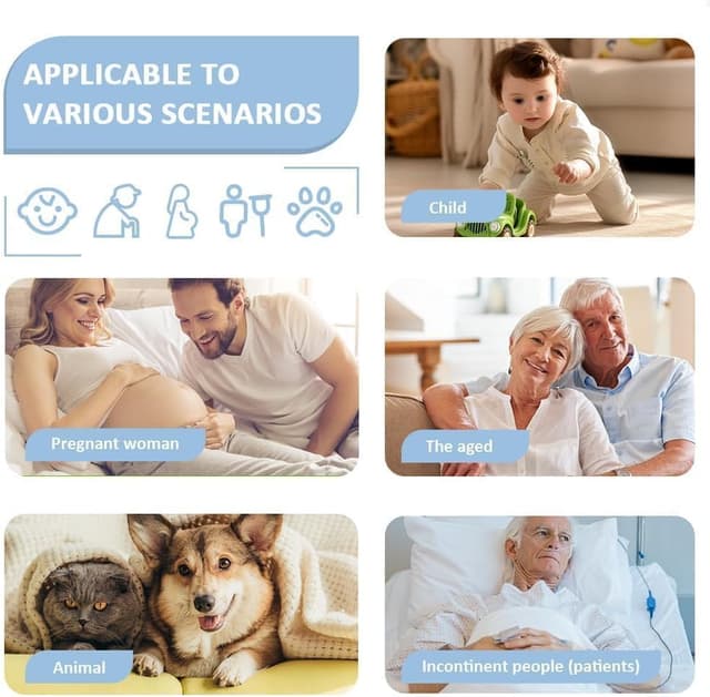 Detalle de DUJUIKE coprimaterasso impermeabile antiscivolo grigio chiaro, 2 pezzi (90x135 cm)