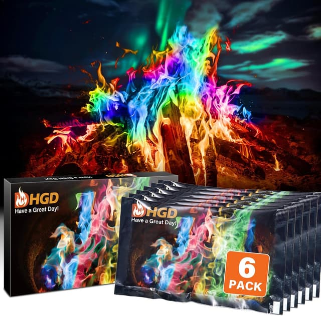 Imagen de HGD Magic Campfire Color-Changing Packets 6 🎆 en OfertitasTOP