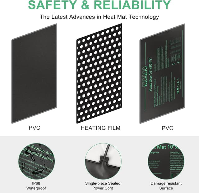 Thumbnail 3 de RIOGOO tappetino termico 10x20,75 per germinazione