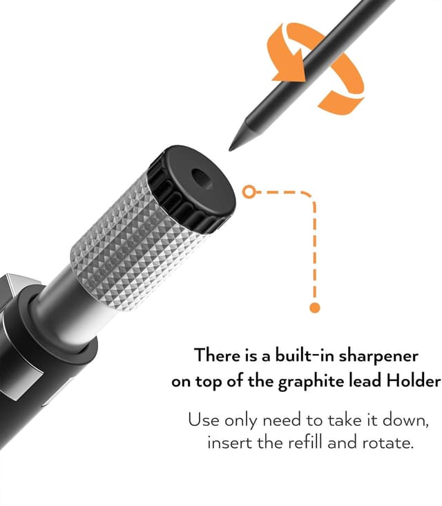 Detalle 2 de Nicpro 3 Pezzi 2mm Matite Meccaniche per disegno 📐