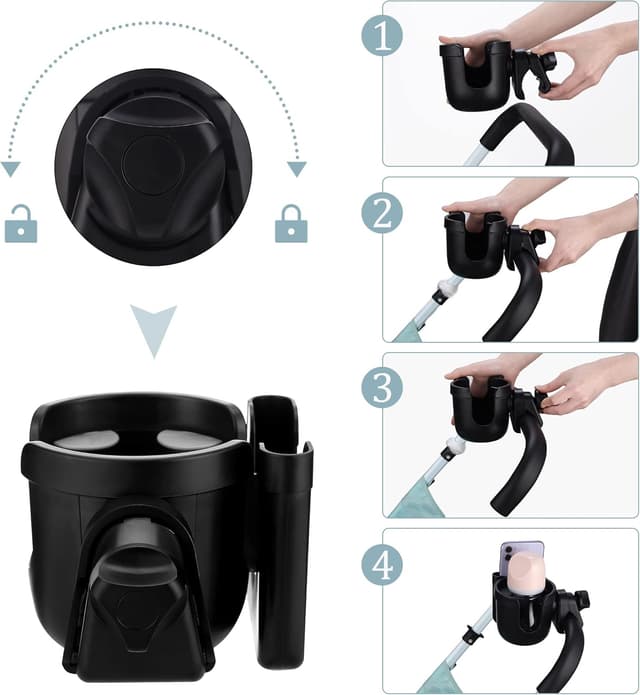 Thumbnail 5 de Suranew Universal Pushchair Cup Holder