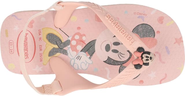 Detalle 2 de Havaianas Disney Classics II Rose – Tongues bébé, semelle en caoutchouc (21 EU)