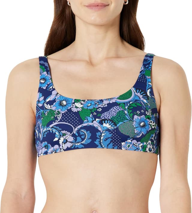 Detalle de Top bikini donna Amazon Essentials con scollo squadrato e coppe rimovibili