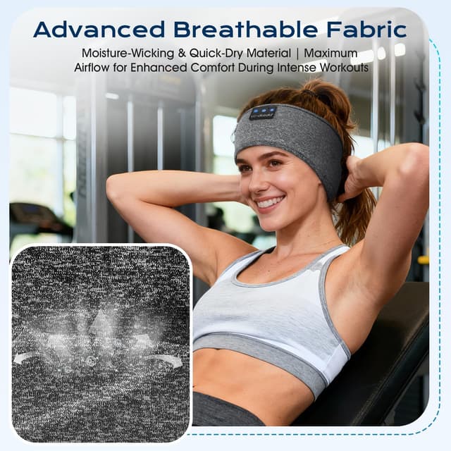 Thumbnail 4 de LC-dolida Schlafkopfhörer Bluetooth Stirnband