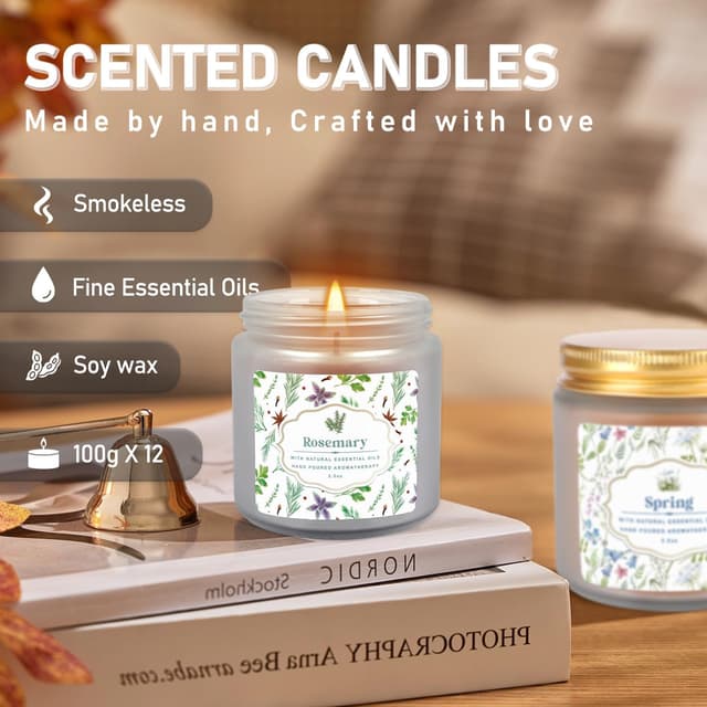 Thumbnail 6 de Scented candles 12 pack with essential oils