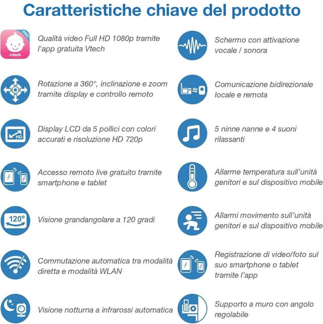 Thumbnail 3 de VTech Cámara bebé 5 pulgadas 1080p 📷