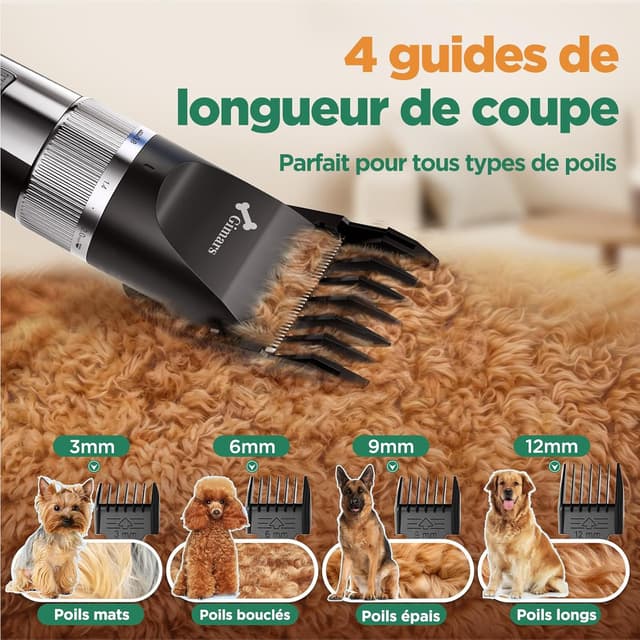 Thumbnail 5 de Gimars 4 en 1 Tondeuse Pour Chien Sans Fil