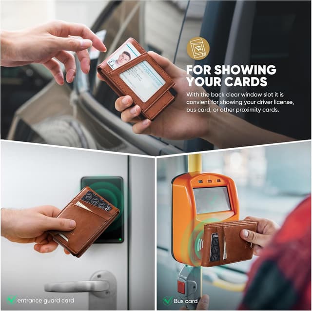 Detalle 1 de VULKIT RFID wallet card holder 12 cards