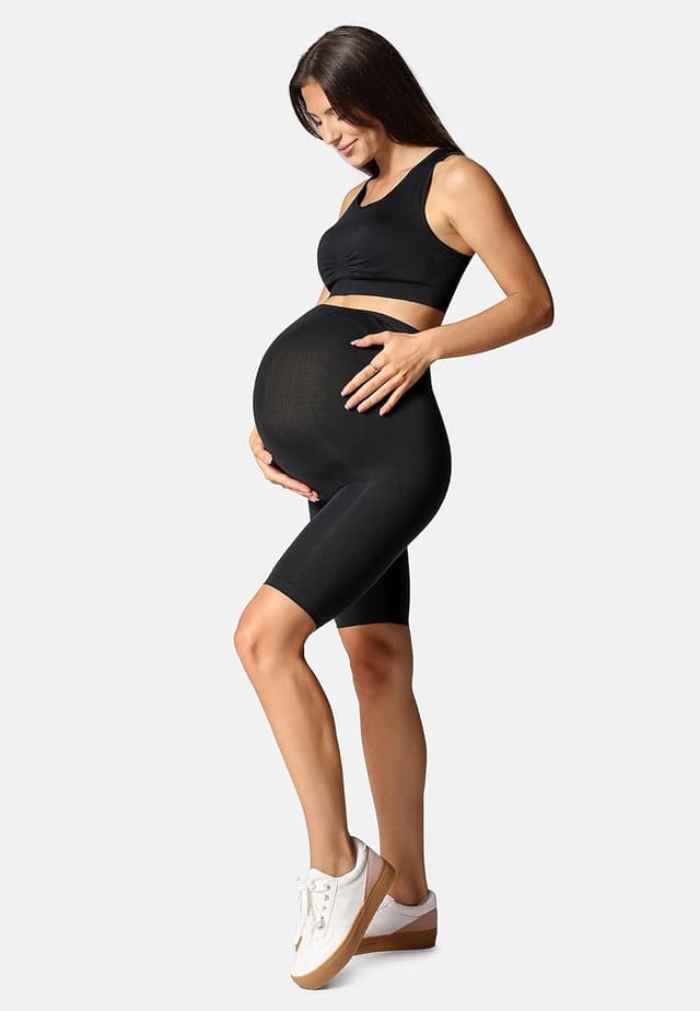 Detalle 2 de Be Mammy Leggings Premaman Corti Donna BE-1124