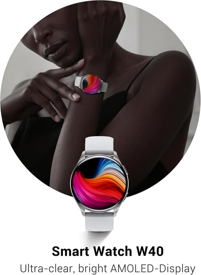 Detalle 2 de Smart Watch for Men & Women with 1.43" AMOLED Always-on Display, Bluetooth Calls & 100+ Sports Modes (IP68)