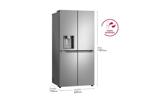 Thumbnail 1 de LG GML861PYPE Frigorífico American Combi 506 L, inox antihuellas