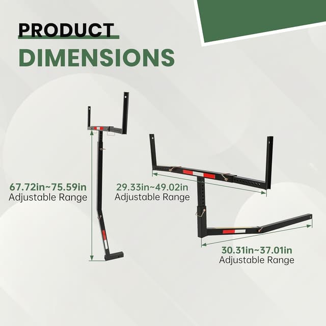 Thumbnail 2 de ECOTRIC 750lbs Truck Bed Extender Rack