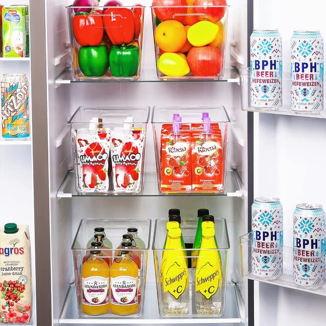 Detalle 2 de Vtopmart 6 PCS Clear Storage Bins XL