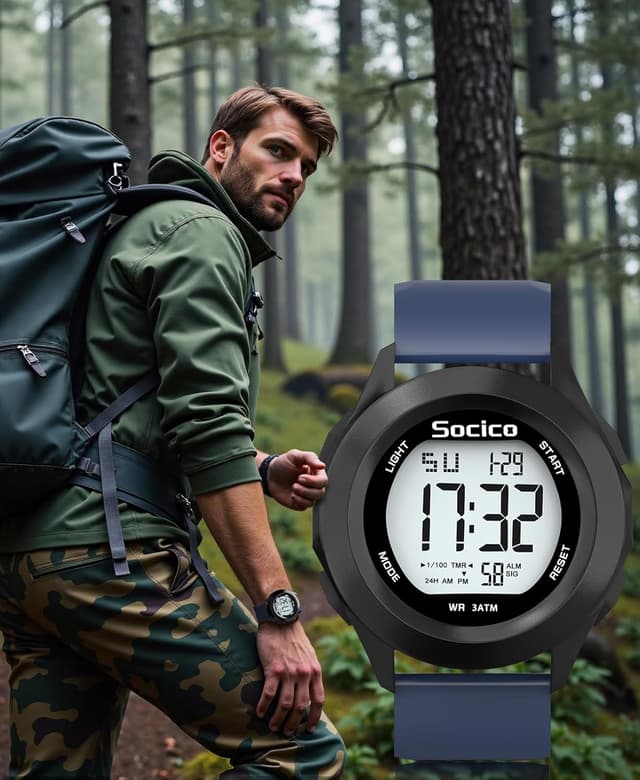 Thumbnail 5 de SOCICO Reloj Digital Deportivo resistente al agua