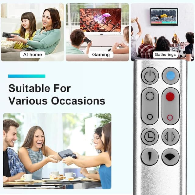 Detalle 2 de Replacement Fan Remote Control for Dyson Pure Hot+Cool Purifying Heater (HP00/HP01) — No Battery