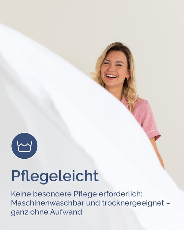 Thumbnail 6 de CGK Unlimited Spannbettlaken 200x200 cm Weiß – extra tief für Matratzen & Boxspring bis 40 cm Höhe (16"), Mikrofaser, knitterarm