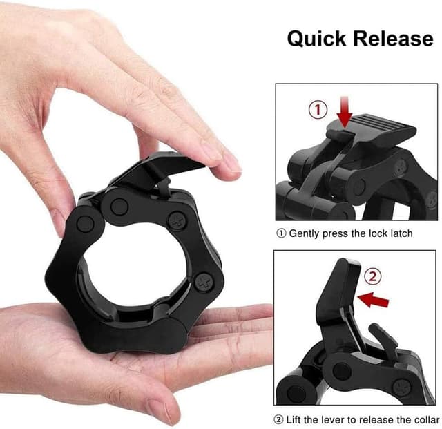 Detalle de Tioamy Hantelverschlüsse / Spinlock Klemmen für olympische Langhantel 50 mm (1 Paar)