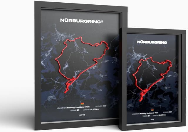 Thumbnail 5 de Nürburgring 3D Motorsport Poster A3