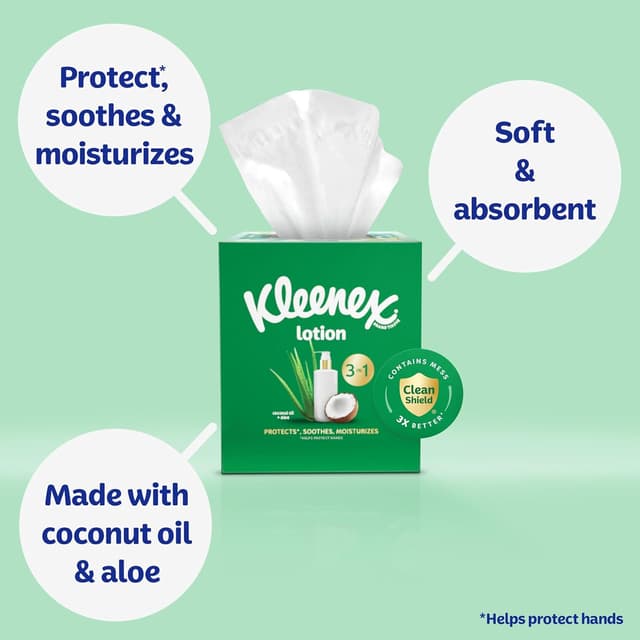 Thumbnail 3 de Kleenex Lotion Facial Tissues 8-pack ๐งป