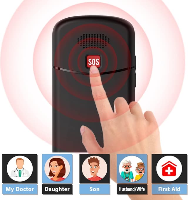 Detalle de ukuu Big Button Senior Phone with SOS