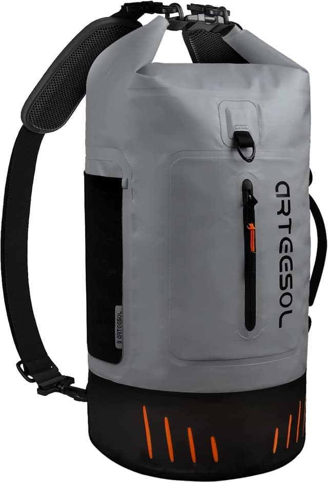 Detalle de Dry Bag Upgraded multifunction waterproof dry sack (45L/40L/30L/20L) with phone/shoulder pads