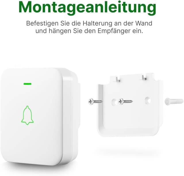 Thumbnail 6 de AVANTEK Kabellose Türklingel WA-11 (batteriebetrieben, IP55, 52 Melodien, 300 m)