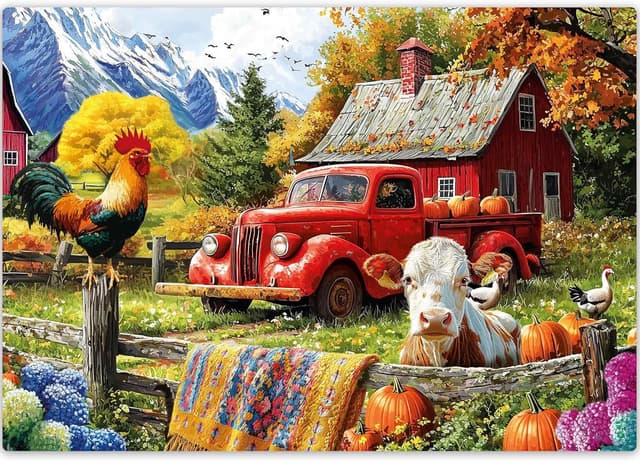 Thumbnail 6 de QUOKKA Puzzle für Erwachsene – 500-Teiliges Lagerfeuer-Original-Collage mit FSC-zertifiziertem Karton