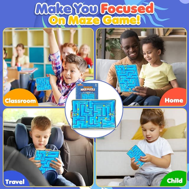 Thumbnail 6 de JoyJoyful Maze Squishy Fidget Toys 2-pack