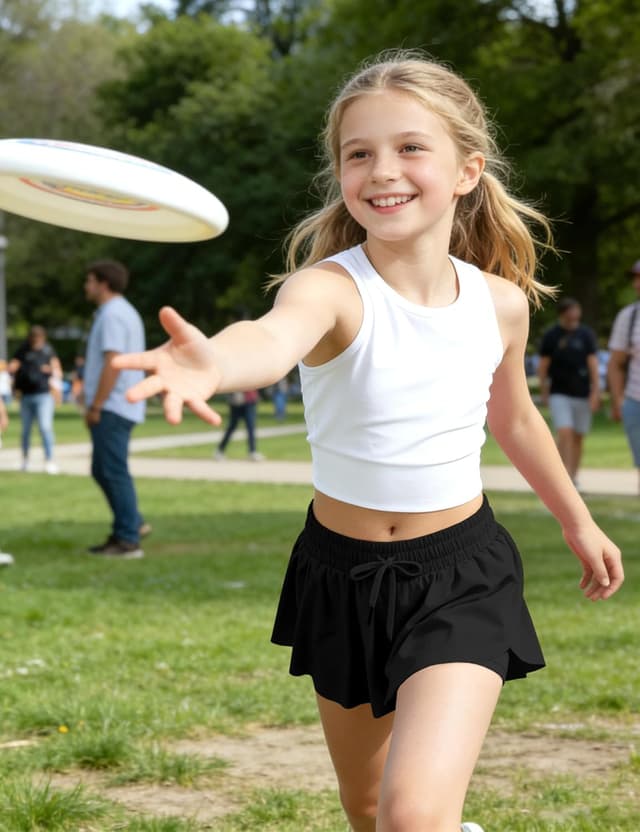 Detalle de Girls Flowy Shorts 2-in-1