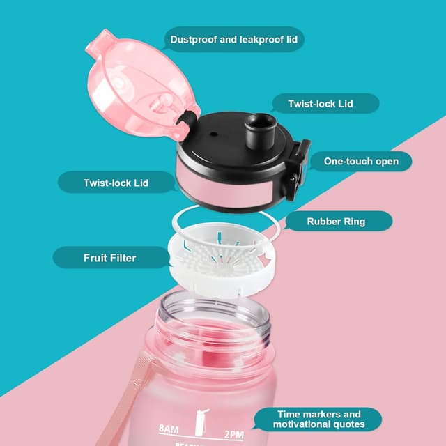 Detalle 2 de JAPORIA borraccia sportiva da 1 litro