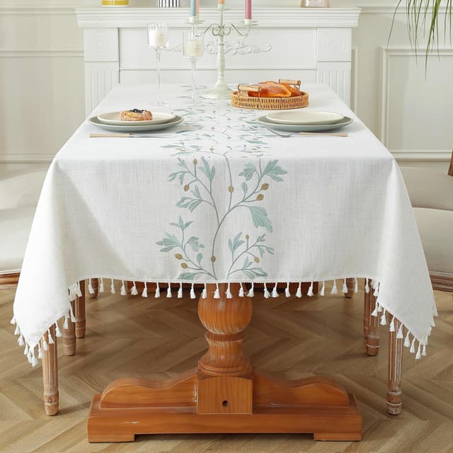 Imagen de Pahajim Tablecloths Rectangular Cotton Linen 55 x 118 in en OfertitasTOP