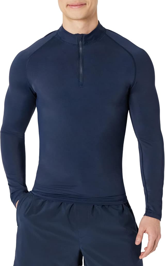 Thumbnail 6 de Amazon Essentials Homme Maillot Rashguard manches longues à fermeture 1/4