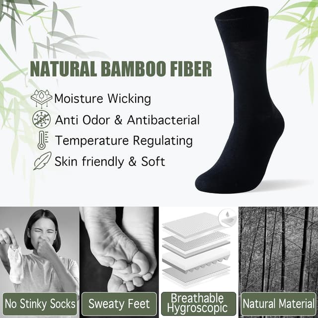Thumbnail 1 de Niofind bamboo socks for women, 6 pairs