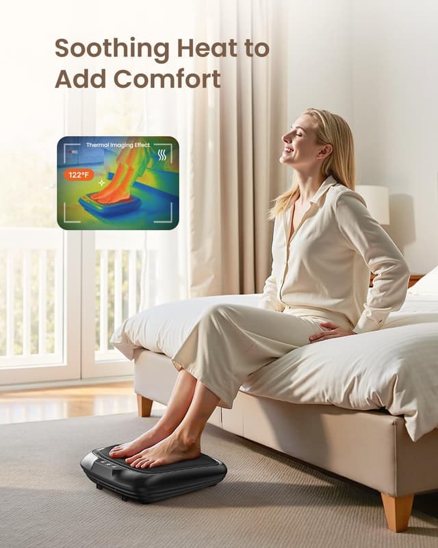 Thumbnail 6 de RENPHO Foot Massager with Heat (Shiatsu) – 2-in-1 Foot & Back Machine with Deep Kneading