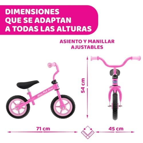 Detalle de Chicco bicicleta sin pedales 25 kg rosa