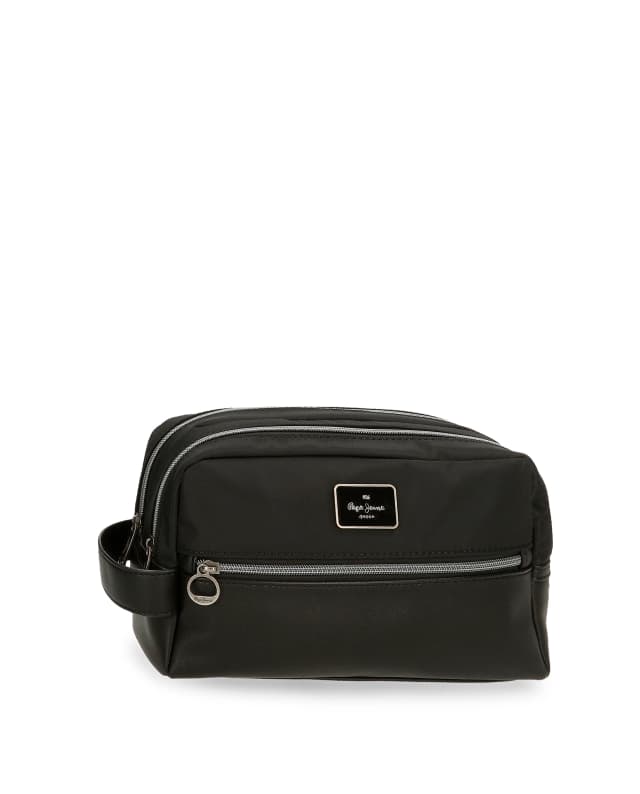 Detalle de Pepe Jeans Christine neceser taupe, 2 compartimentos