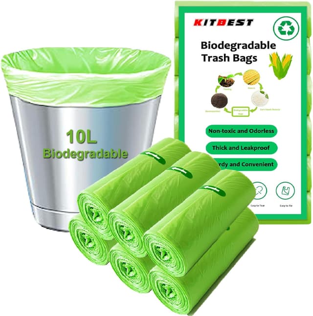 Imagen de Biodegradable Bin Bags Liner 120 Count 10L en OfertitasTOP