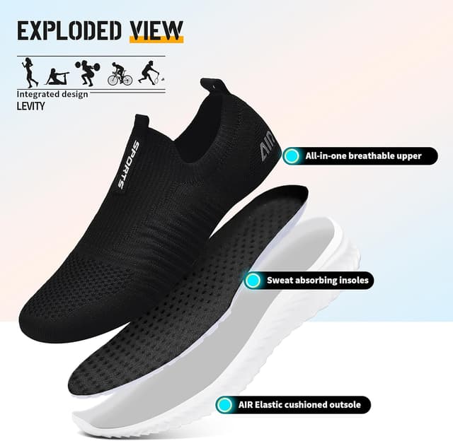 Detalle de Littleplum baskets femme confort — textile élastique, semelle à mémoire et semelle en caoutchouc antidérapante