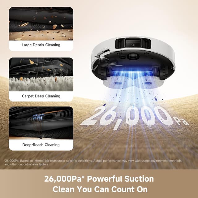 Detalle 2 de MOVA P10 Pro Ultra Gen2 Robot Vacuum 26,000Pa 🧹