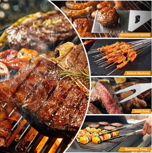 Detalle de QH Set utensili barbecue 10 pezzi