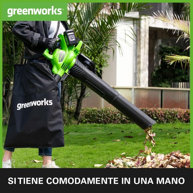 Detalle 2 de Greenworks 48V 2in1 Aspiratore Soffiatore