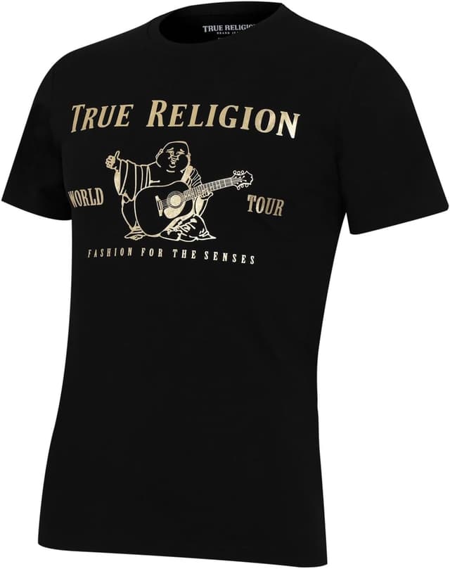 Detalle 2 de True Religion T-shirt manches courtes Bouddha métallique pour homme