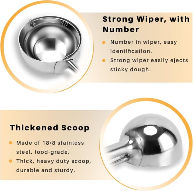 Thumbnail 2 de Fayomir Cookie Scoop Set 3 Sizes 🍽