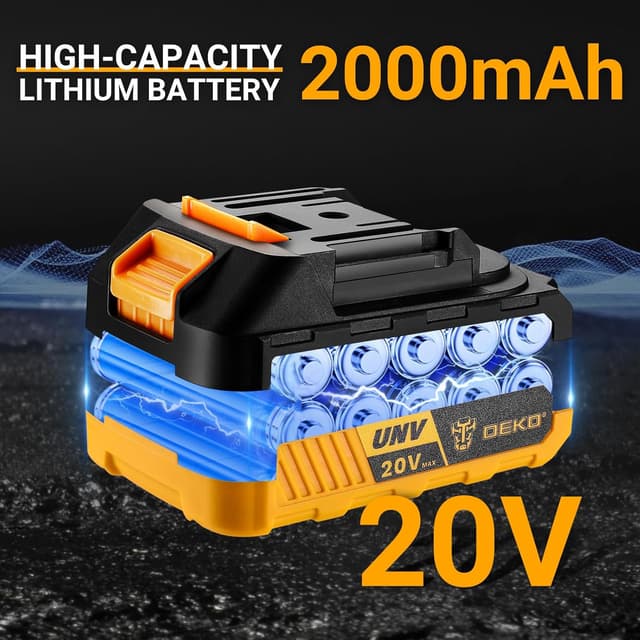 Detalle de DEKOPRO cordless mouse sander 20V