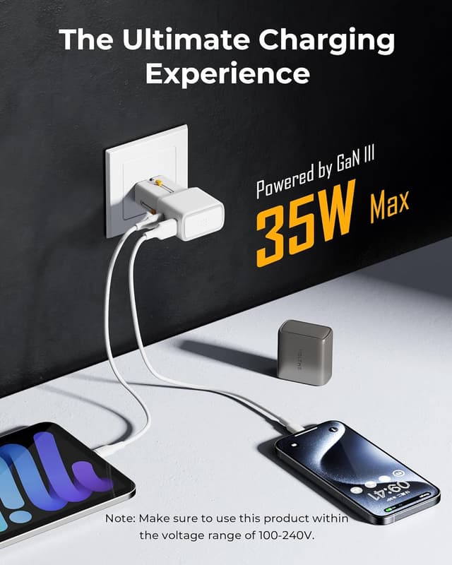 Thumbnail 2 de VOLTME VITO 35W Adattatore da Viaggio USB-C