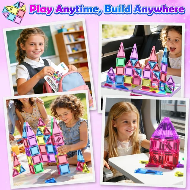 Detalle 2 de Coodoo Magnetic Blocks 42 piece travel set