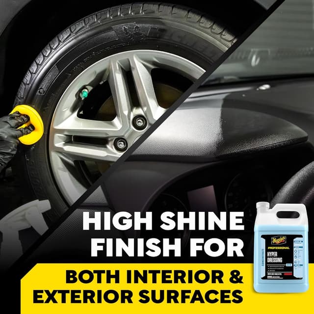 Detalle de Meguiar’s D17001 Hyper Dressing (1 Gallon) — water-based trim dressing for deep shine & gloss