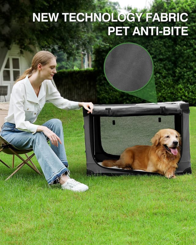 Detalle de derimkcoa travel dog crate 27kg soft kennel