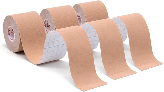 Detalle de Carehabi Nastro kinesiologico 5 m x 5 cm 3 rotoli